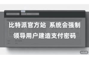 比特派官方站  系统会强制领导用户建造支付密码